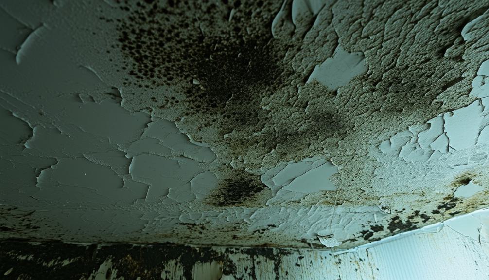 black mold bathroom ceiling risks